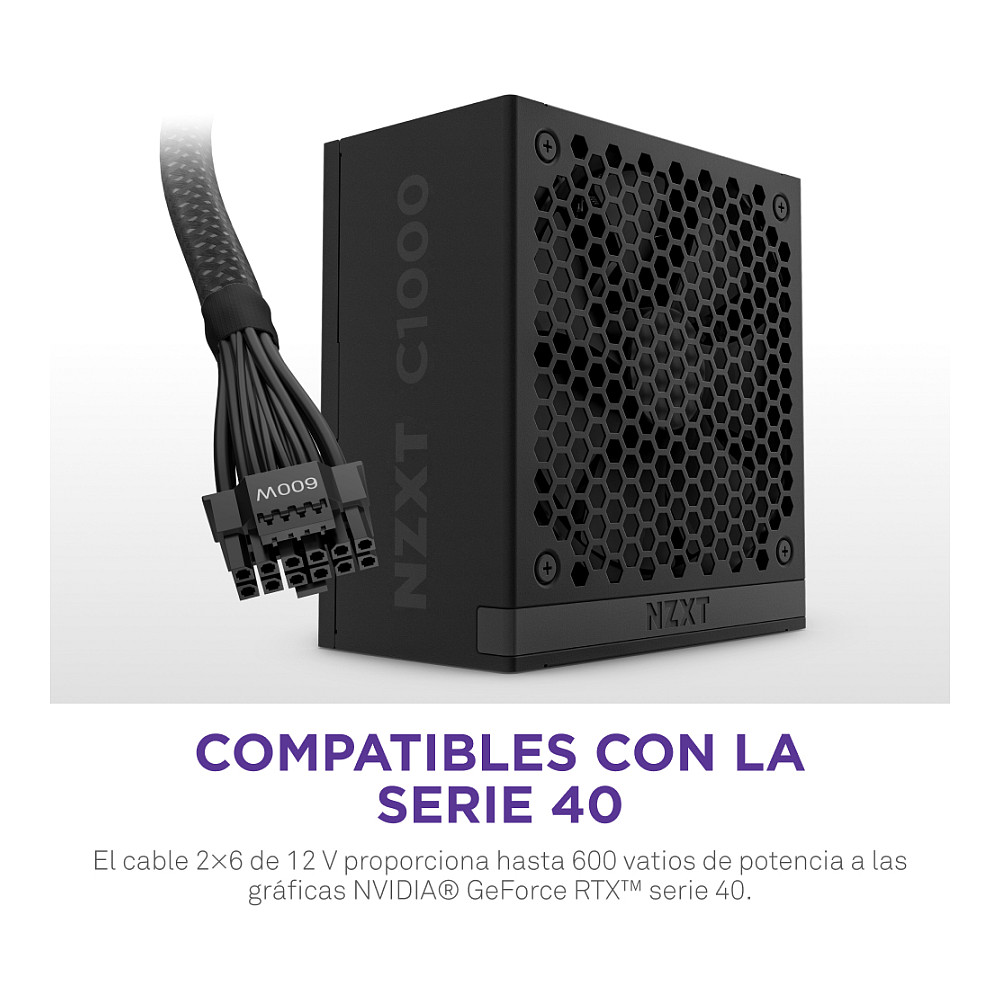 Furnizues Energjie NZXT C1000 Gold / PA-0G2BB-EU / 1000W / ATX / 80 PLUS Gold / ATX 3.1 / Fully Modular – Zezë - 8