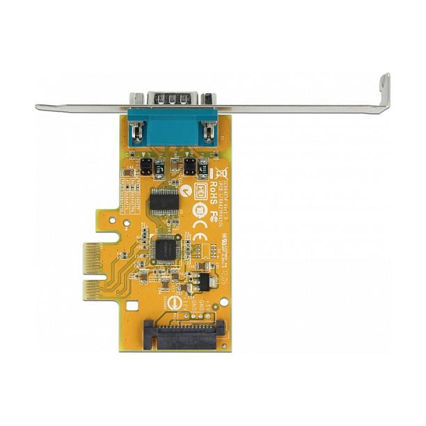 Kartë Zgjerimi PCI Express Delock 90293 / PCIe 2.0 x1 / 1x RS-232 DB9 / 115.2Kbps / Low Profile - 2