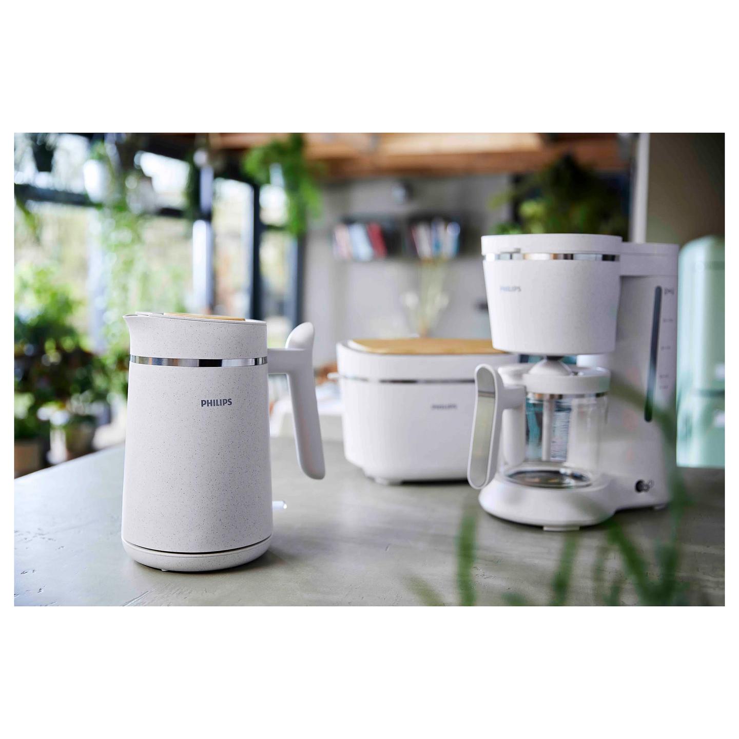 Çajnik Elektrik Philips Series 5000 HD9365/10, 1.7L, 1850–2200W, 360°, 100% Plastikë Bio-bazë – Bardhë - 6