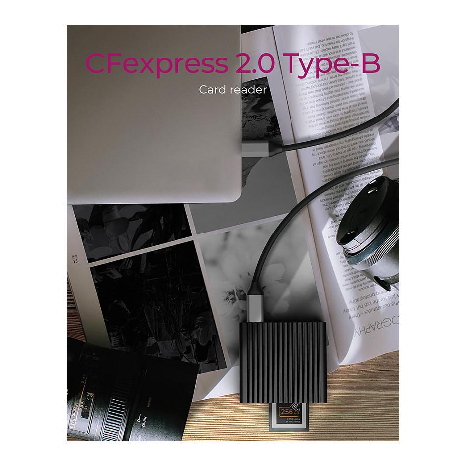 Lexues Kartelash ICY BOX IB-CR404-C31 / CFexpress 2.0 Type-B / USB 3.2 Gen 2 / USB-C / USB-A / 10 Gbit/s - Zezë - 2