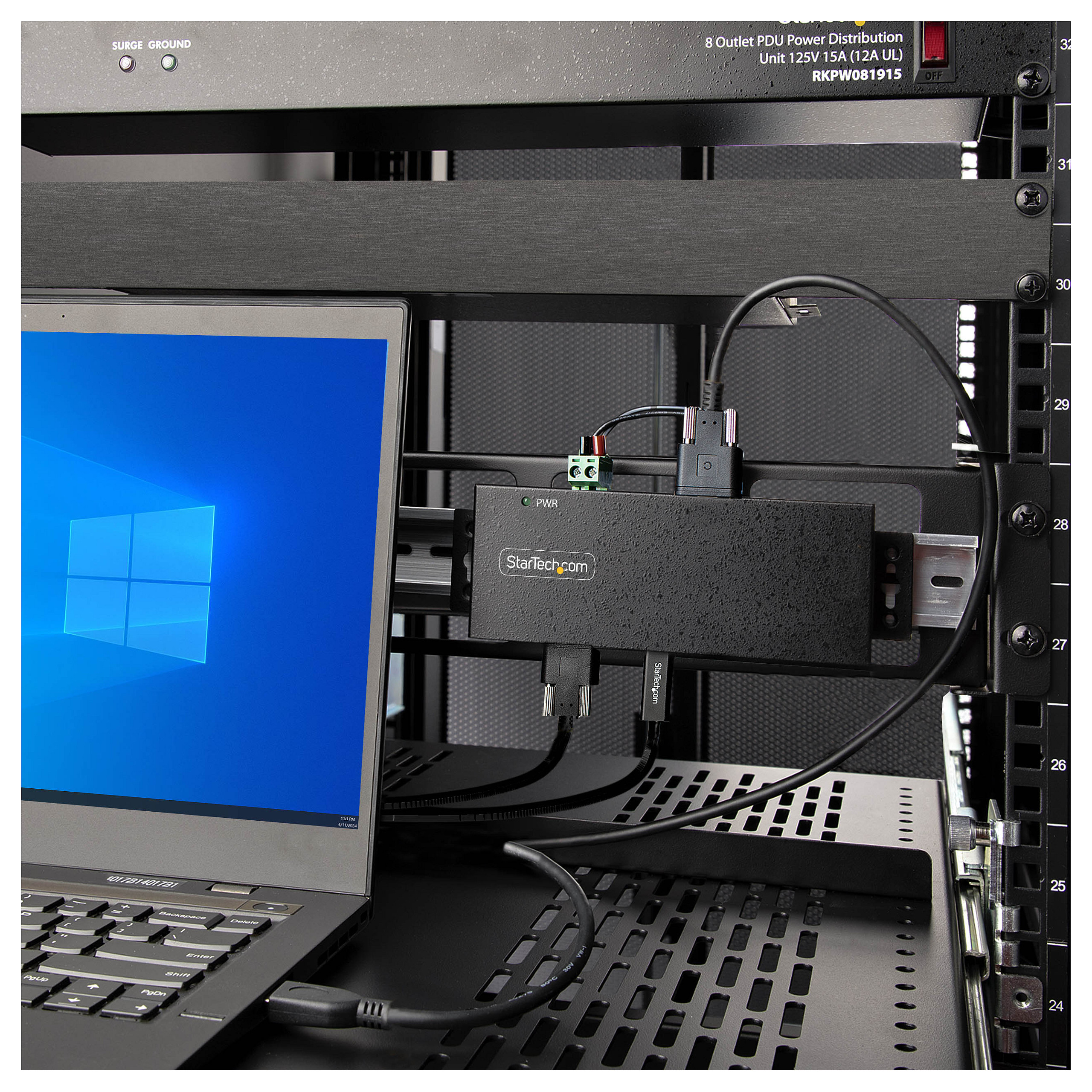 Hub StarTech.com HB31C5A2CSC Industrial 7-Port USB-C 10Gbps / 5x USB-A / 2x USB-C – Zezë - 9