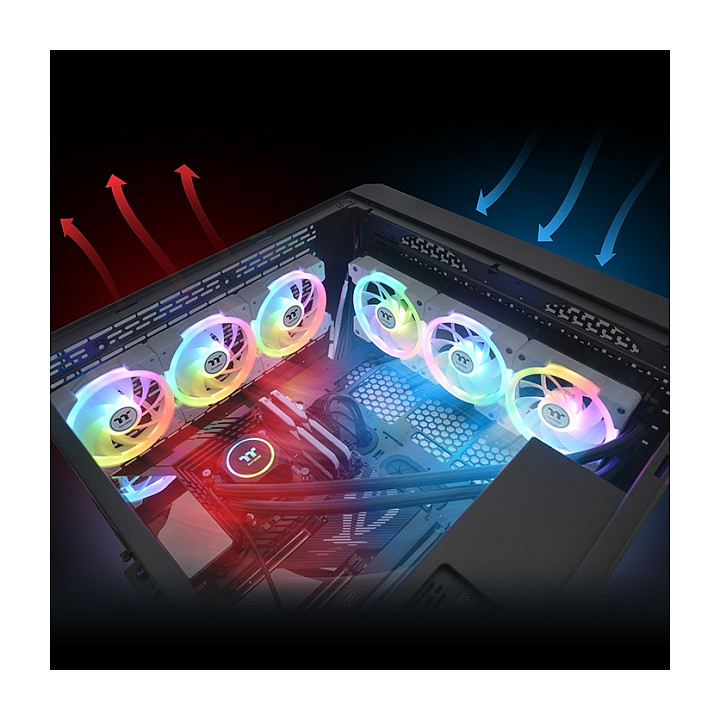Ftohës për Kasë 140mm Thermaltake SWAFAN EX12 ARGB – Bardhë - 6