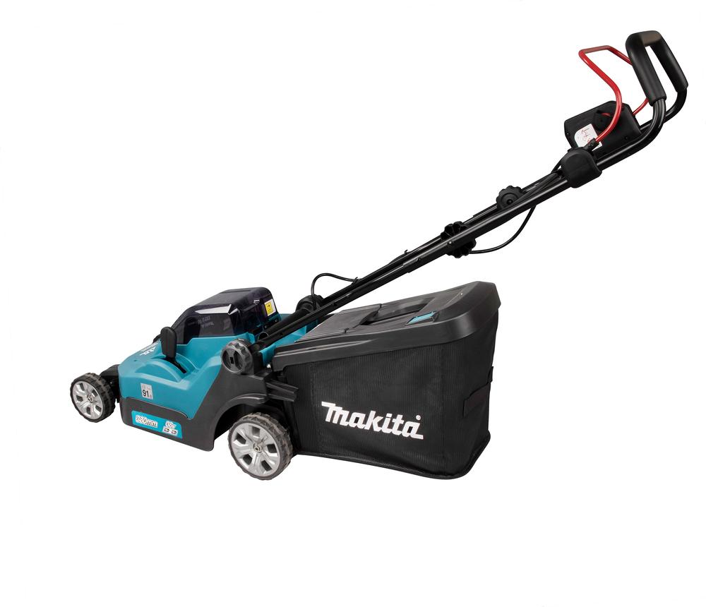 Kositëse Bari me Bateri Makita DLM382Z, 2x18V, 38cm, 20–75mm, 40L, 3700rpm - Blu/Zezë - 3