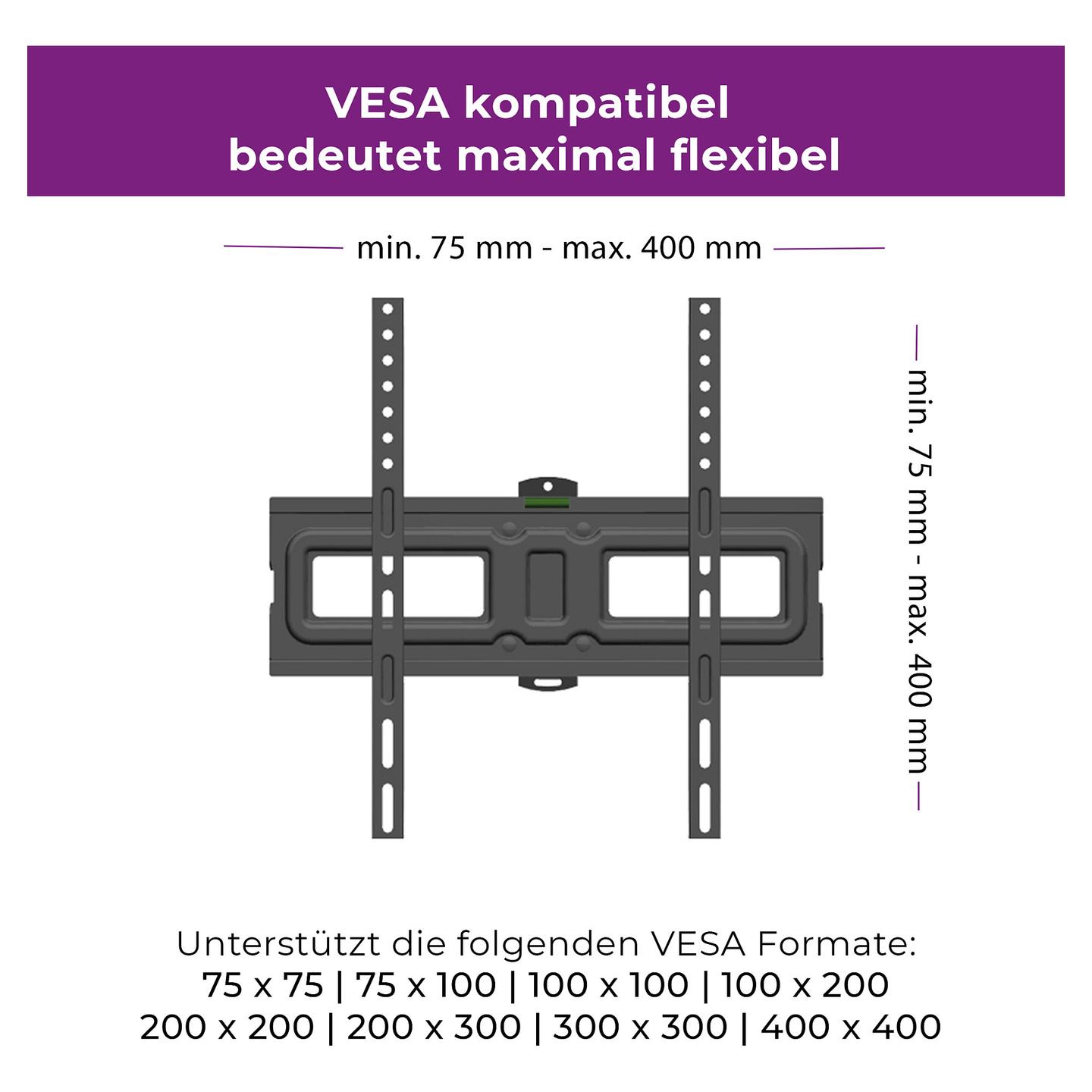 Mbajtëse për TV Ultron WM200 / 23"-60" / 35kg / VESA 75x75-400x400 / Full Motion - Zezë - 3