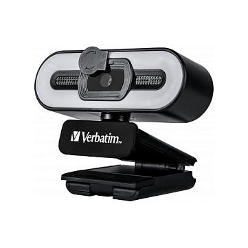 Webcam Verbatim AWC-02 / 49579 / 2K QHD / 5MP / Autofokus / Mikrofon / Ndriçim LED – Zezë - 2