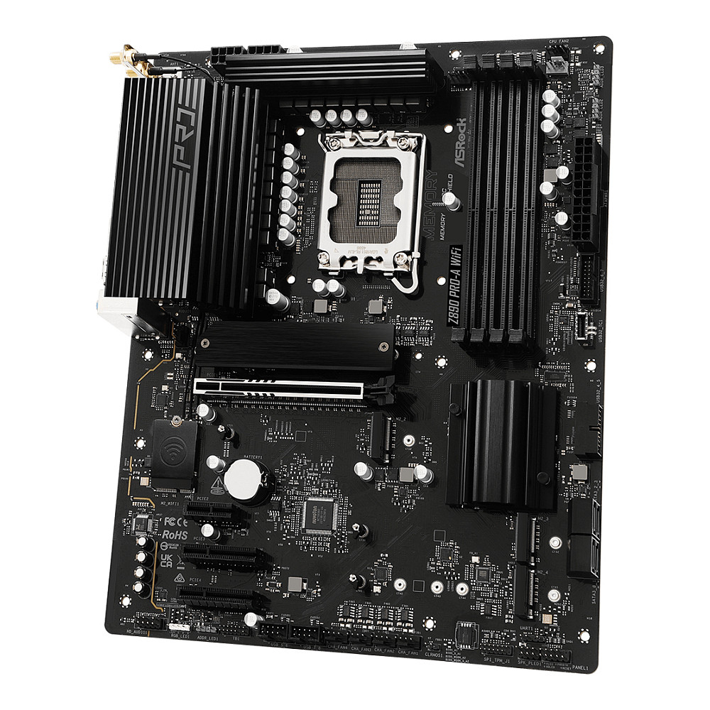 Pllakë Amë ASRock Z890 Pro-A WiFi / Intel LGA1851 / Z890 / DDR5 / ATX / Wi-Fi 6E / 2.5GbE LAN - 5