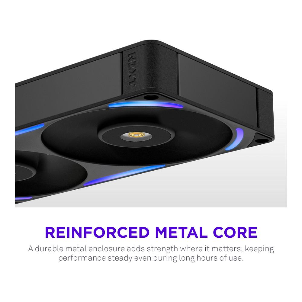 Ftohës për Kasë NZXT F240X / 240mm / 3100 RPM / PWM / RGB – Zezë - 8