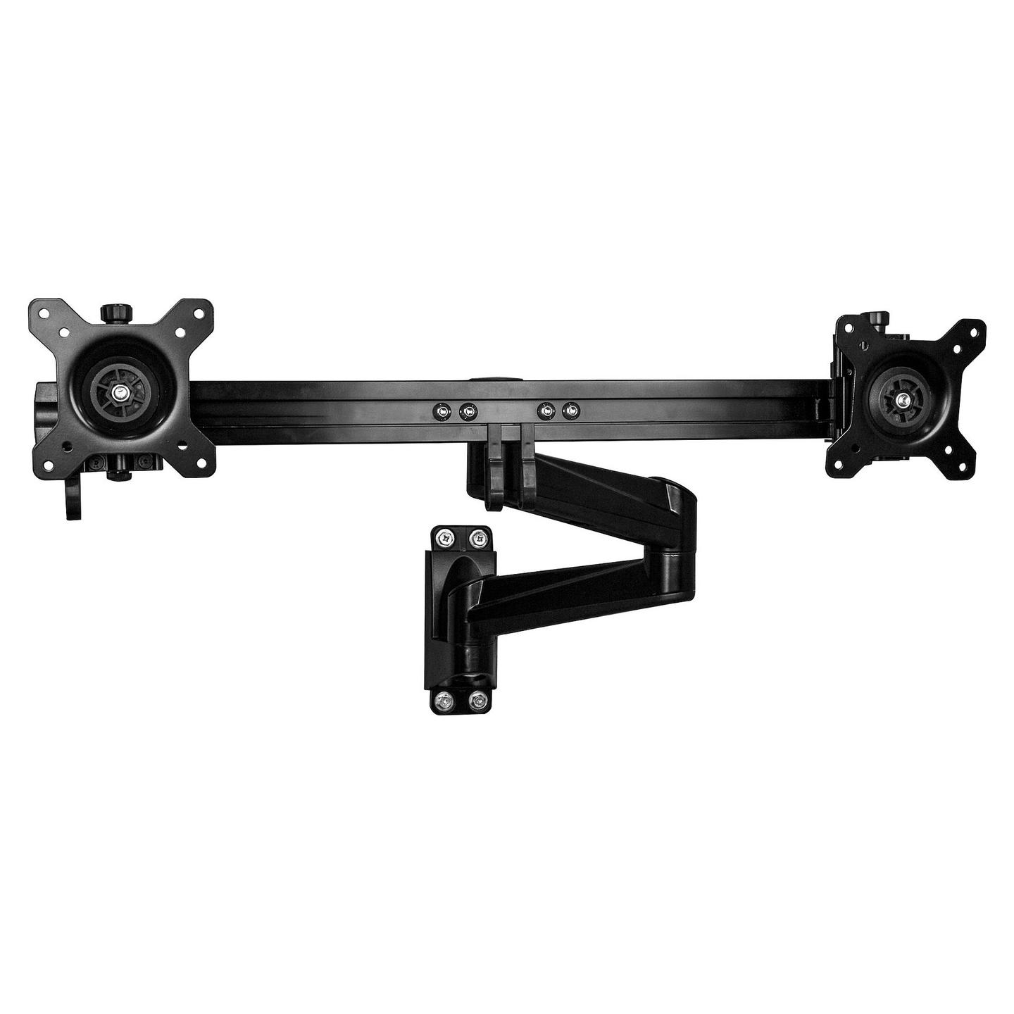 Mbajtëse për Monitor StarTech.com ARMDUALWALL / 2 Monitorë / 15–24" / deri 5kg për Monitor / VESA 75x75 & 100x100 / Montim në Mur / Rotacion 360° - Zezë - 2
