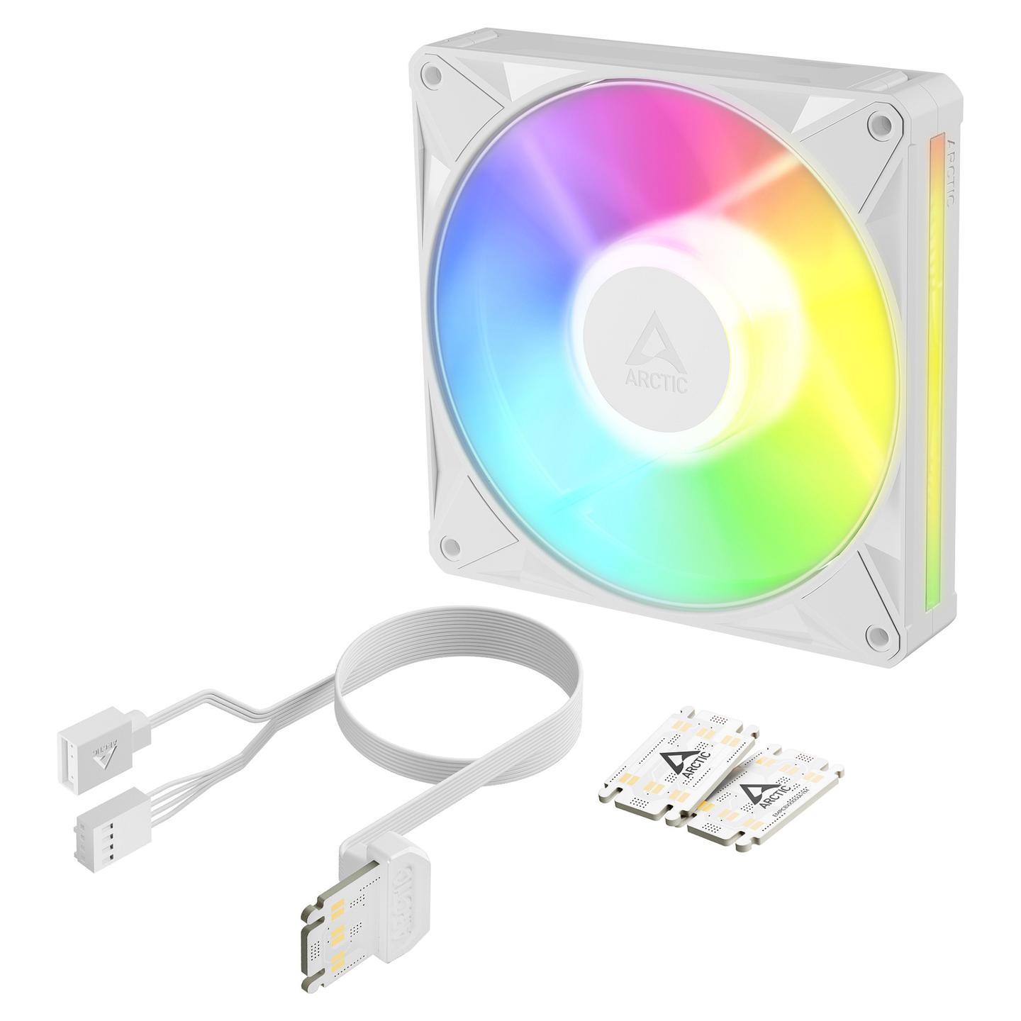 Ftohës për Kasë ARCTIC BioniX P14 A-RGB, 140mm, PWM, 2500 RPM, 110 CFM, A-RGB - Bardhë - 6