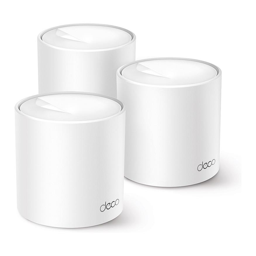 Sistem mesh TP-Link Deco X10, Wi-Fi 6 AX1500, Dual-Band, 3-Pack, 2× Gigabit Ethernet për njësi - Bardhë