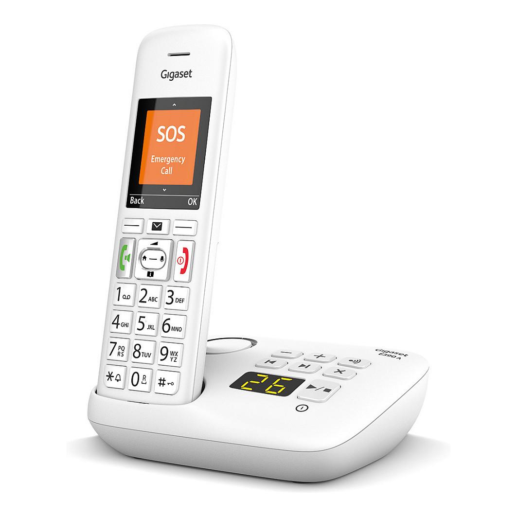 Telefon i Thjeshtë Gigaset E390A, DECT, ekran 2.2" TFT me ngjyra - Bardhë - 3