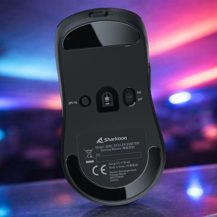 Maus Gaming Sharkoon SKILLER SGM70W / 26000 DPI / Wireless / PAW3395 - Zezë - 2