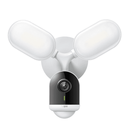 TP-Link Tapo C720 4MP 2K QHD Floodlight – 270° Motion Detection, 2800lm, Full-Color Night Vision, IR 30m, AI Detection, microSD 512GB, Wi-Fi, IP65 – Bardhë