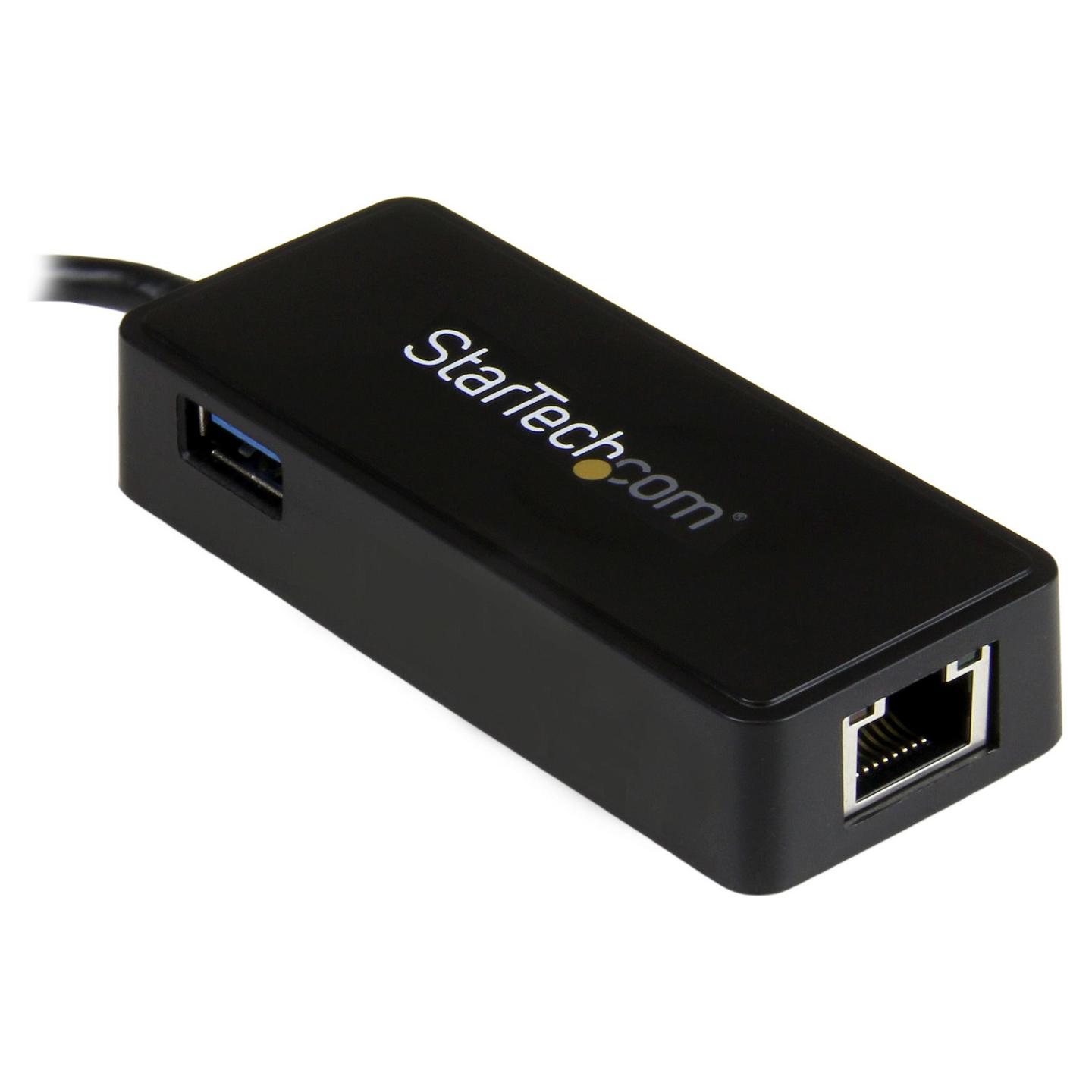 Adapter Rrjeti StarTech.com US1GC301AU, USB-C në RJ45 Gigabit, USB-A, 10/100/1000Mbps, USB 5Gbps - Zezë - 3