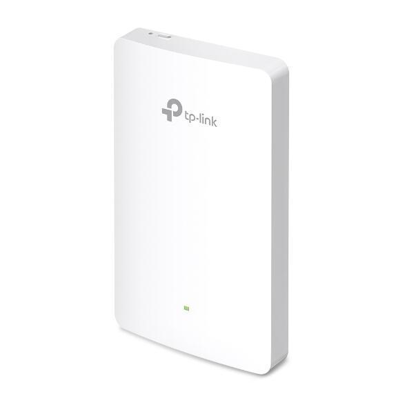 TP-Link Omada EAP615-WALL / Wi-Fi 6 / AX1800 / Dual-Band / 1775Mbps / 4× Gigabit Ethernet / PoE 802.3af/at / PoE Pass-through / Wall Plate - Bardhë