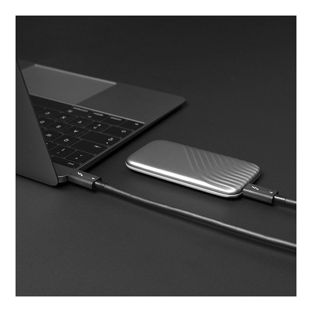 Kabllo USB Lindy 31120 / Thunderbolt 4 / USB-C në USB-C / 40Gbps / 100W / 1m - Zezë - 5