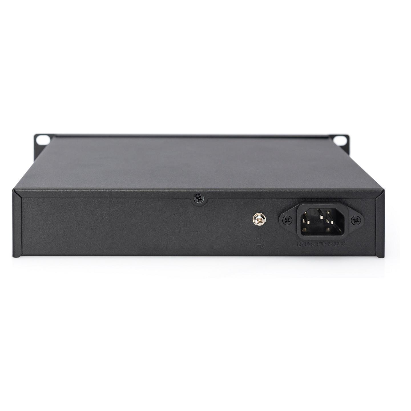 Switch DIGITUS DN-80115-1, 16 porta Gigabit Ethernet RJ45, Switching Capacity 32Gbps, Unmanaged, pa ventilator, Rack 10" 1U - Zezë - 2