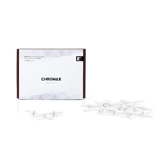 Montues Antivibrues për Ventilatorë Noctua NA-SAV2 chromax.white, 20 Copë, Silikon – Bardhë - 2