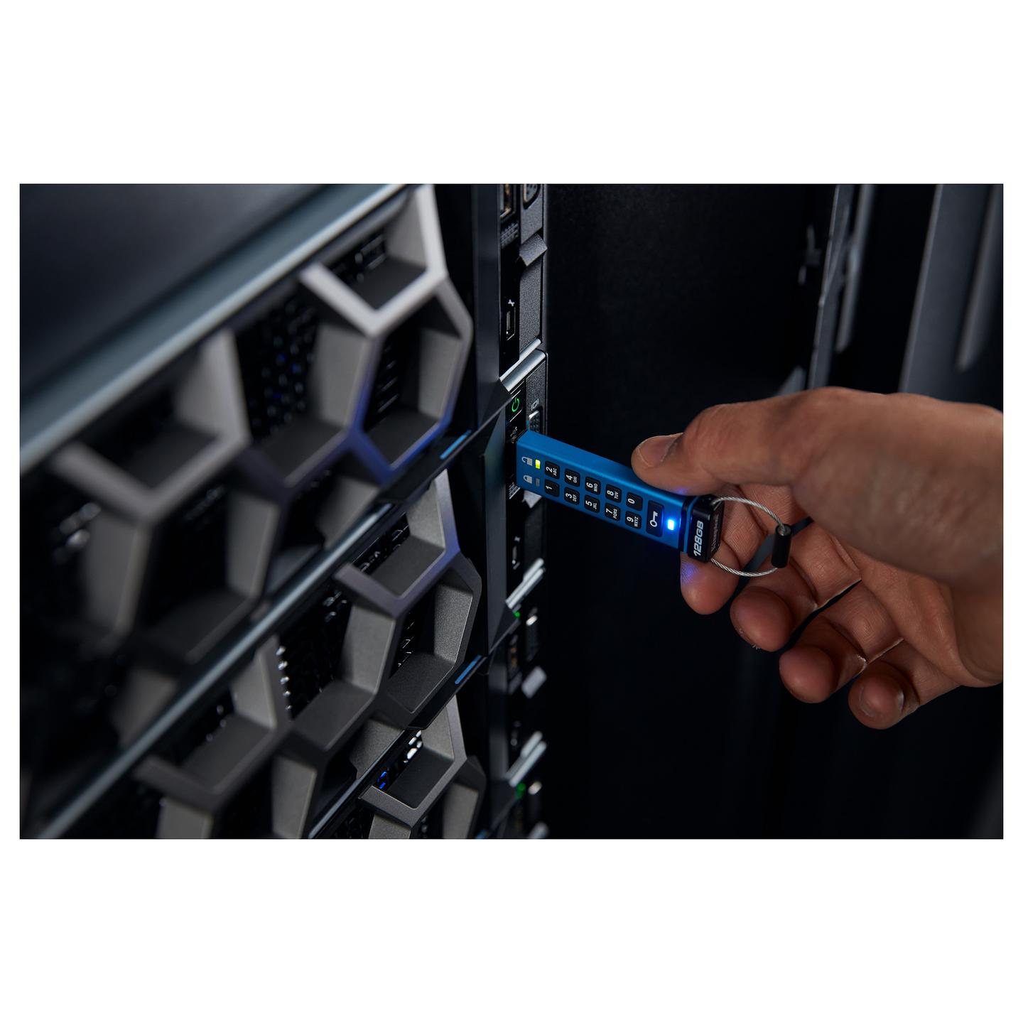 USB Flash Drive Kingston Technology IronKey Keypad 200 – Blu - 6