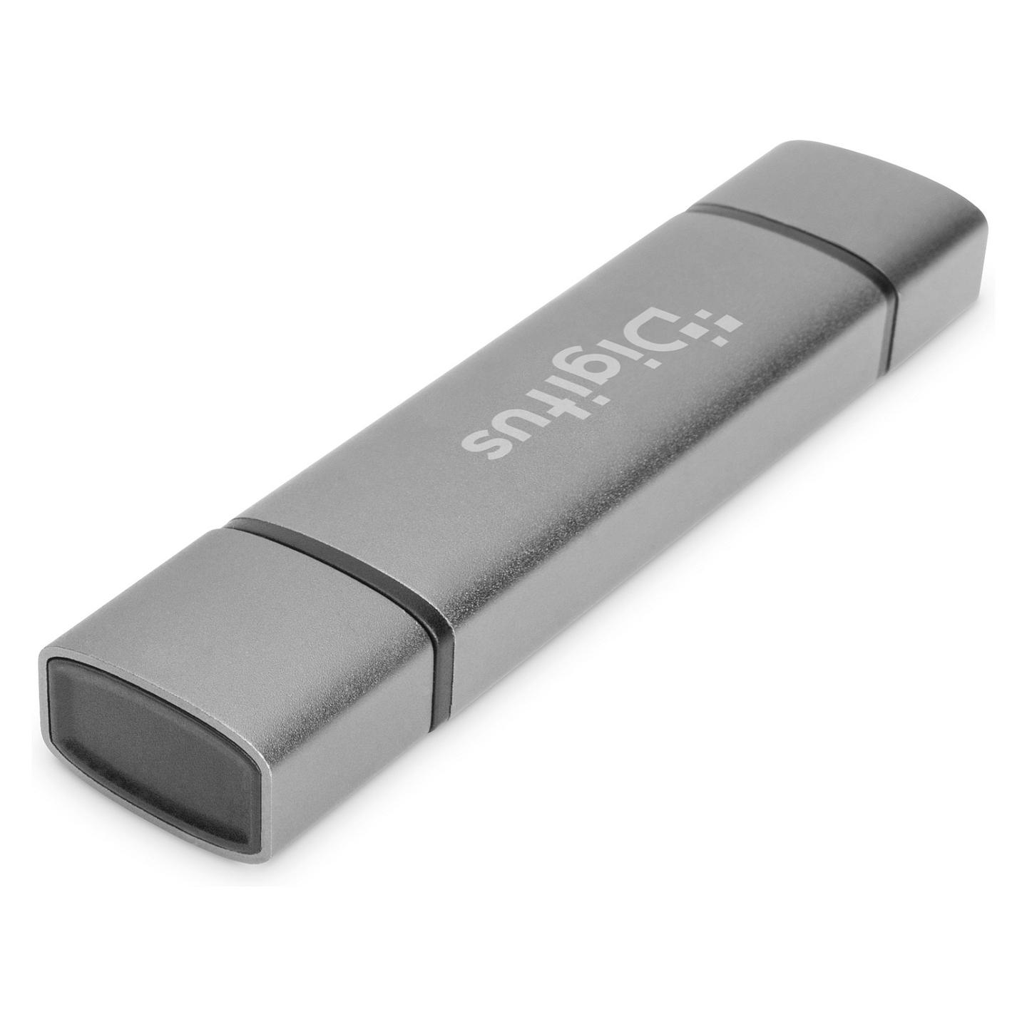 Lexues Kartelash DIGITUS DA-70886 / SD / microSD / USB 3.2 Gen 1 / USB-A / USB-C / OTG / 5 Gbit/s - Alumin - 10