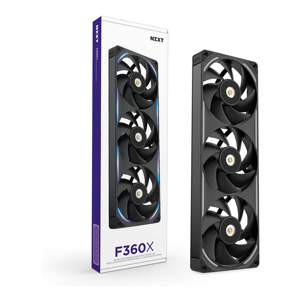 Ftohës për Kasë 360mm NZXT F360X RGB – Zezë - 2