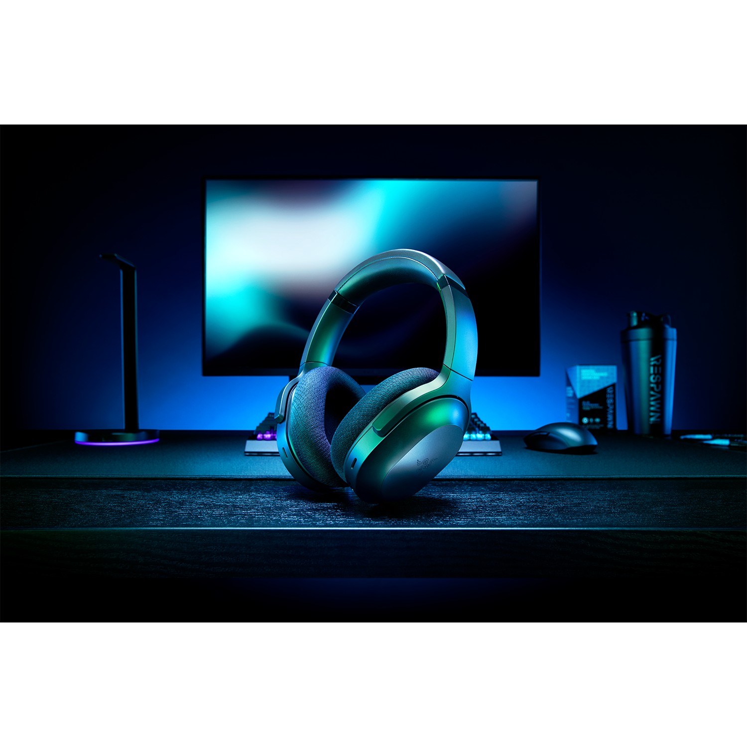 Kufje Gaming Razer Barracuda / 50 mm / Wireless 2.4 GHz + Bluetooth 5.2 / 3.5 mm / 40 orë / Mikrofon – Zezë - 8