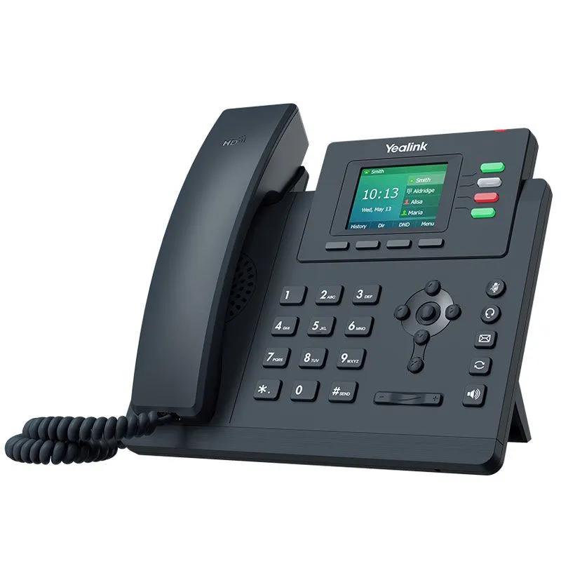 Telefon VoIP Yealink SIP-T33G, 4 Linja SIP, 2.4" Ekran me Ngjyra, Gigabit Ethernet, PoE - Zezë
