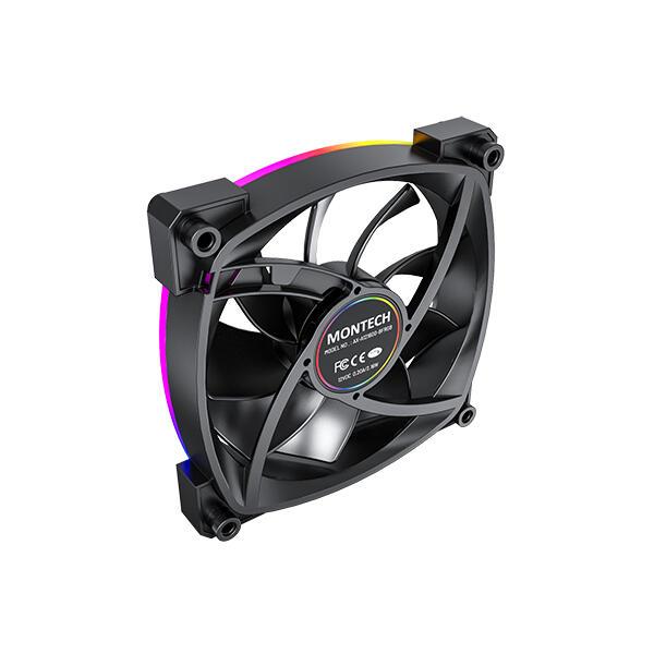 Ftohës për Kasë Montech AX120 PWM / 120mm / 800-1600 RPM – Zezë - 5