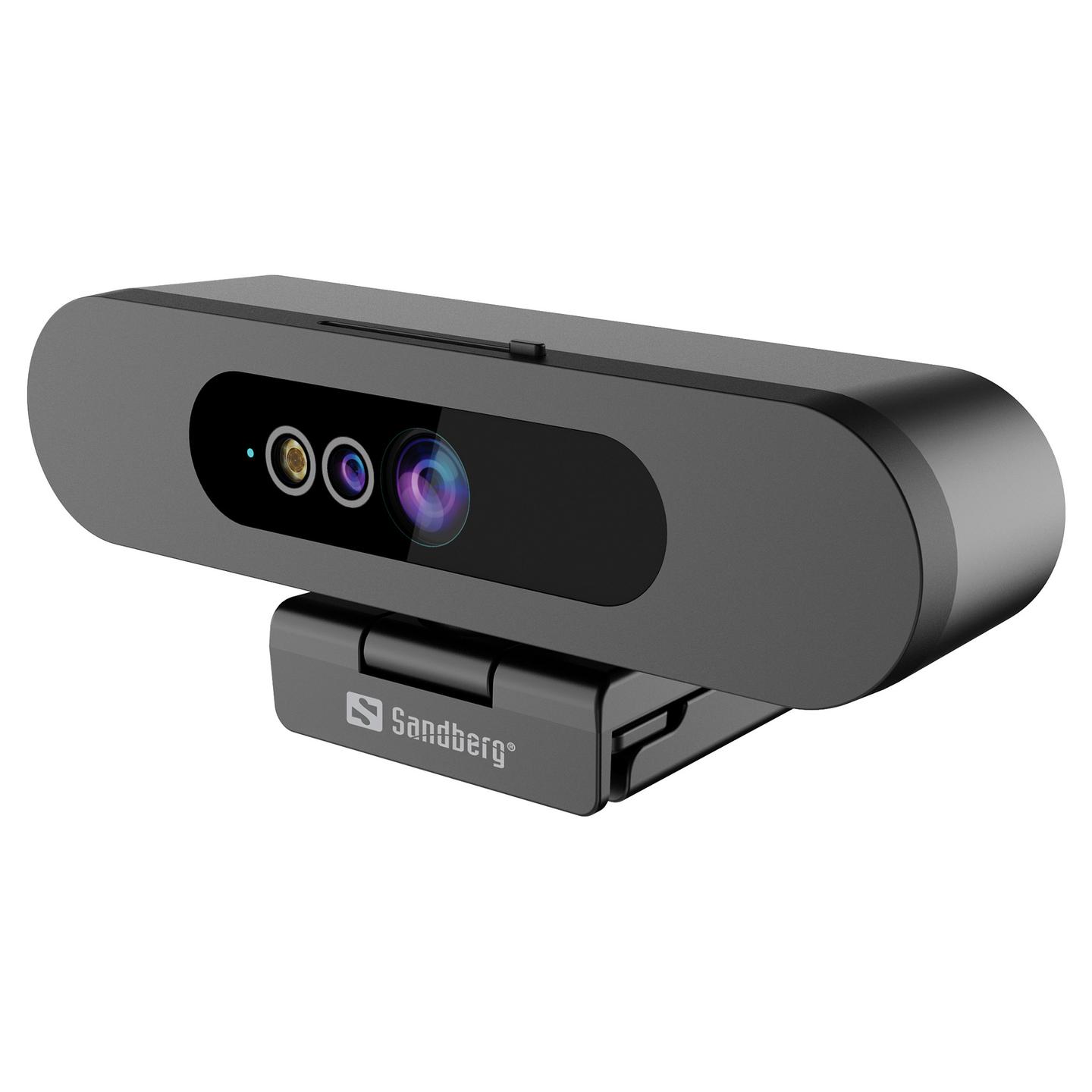 Webcam Sandberg Face Scan / 134-40 / Full HD 1080p / 2MP / Stereo Mikrofon / Windows Hello – Zezë - 3