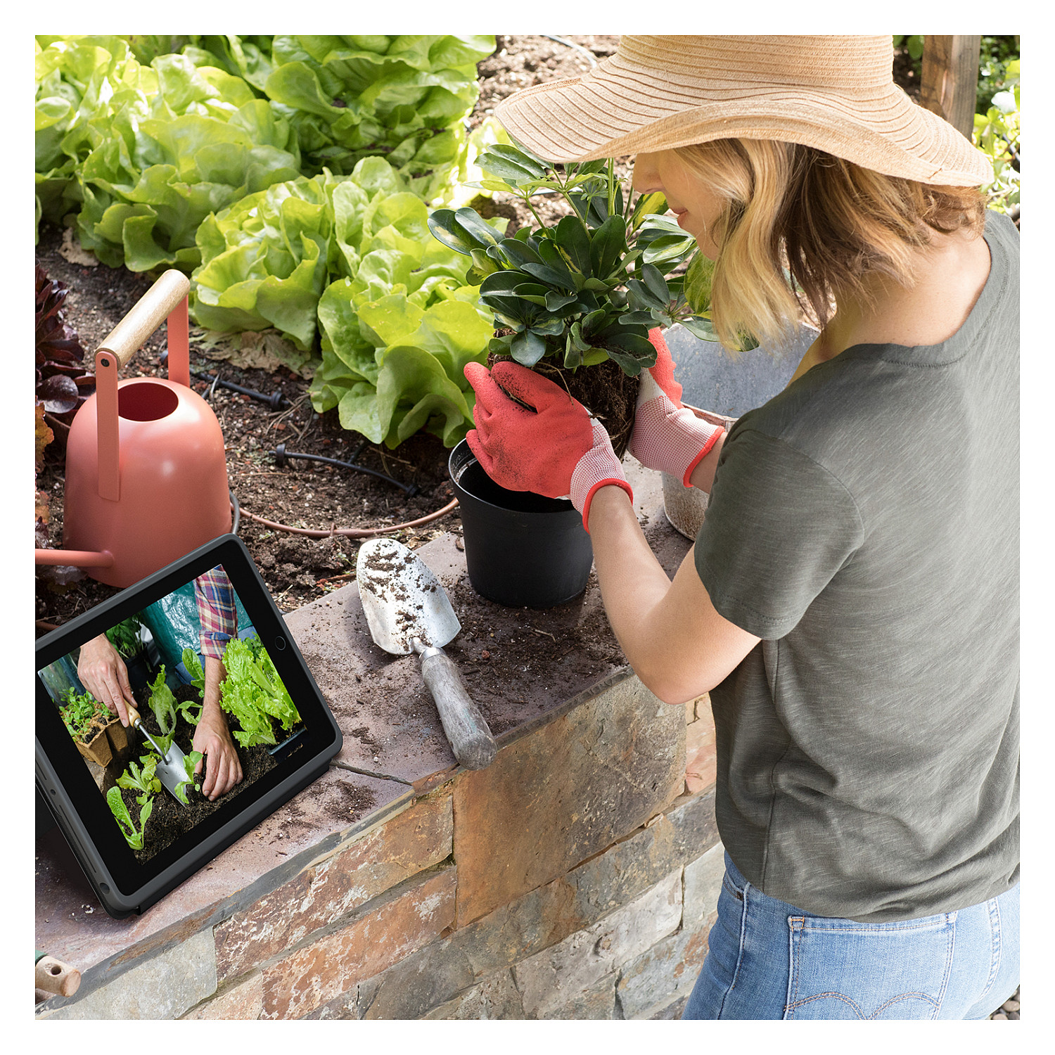Tastierë për Tabletë Logitech Rugged Folio / iPad 7th, 8th & 9th Gen / AZERTY (FR) / Smart Connector / Full-Size / 4 Mënyra Përdorimi – Gri - 11