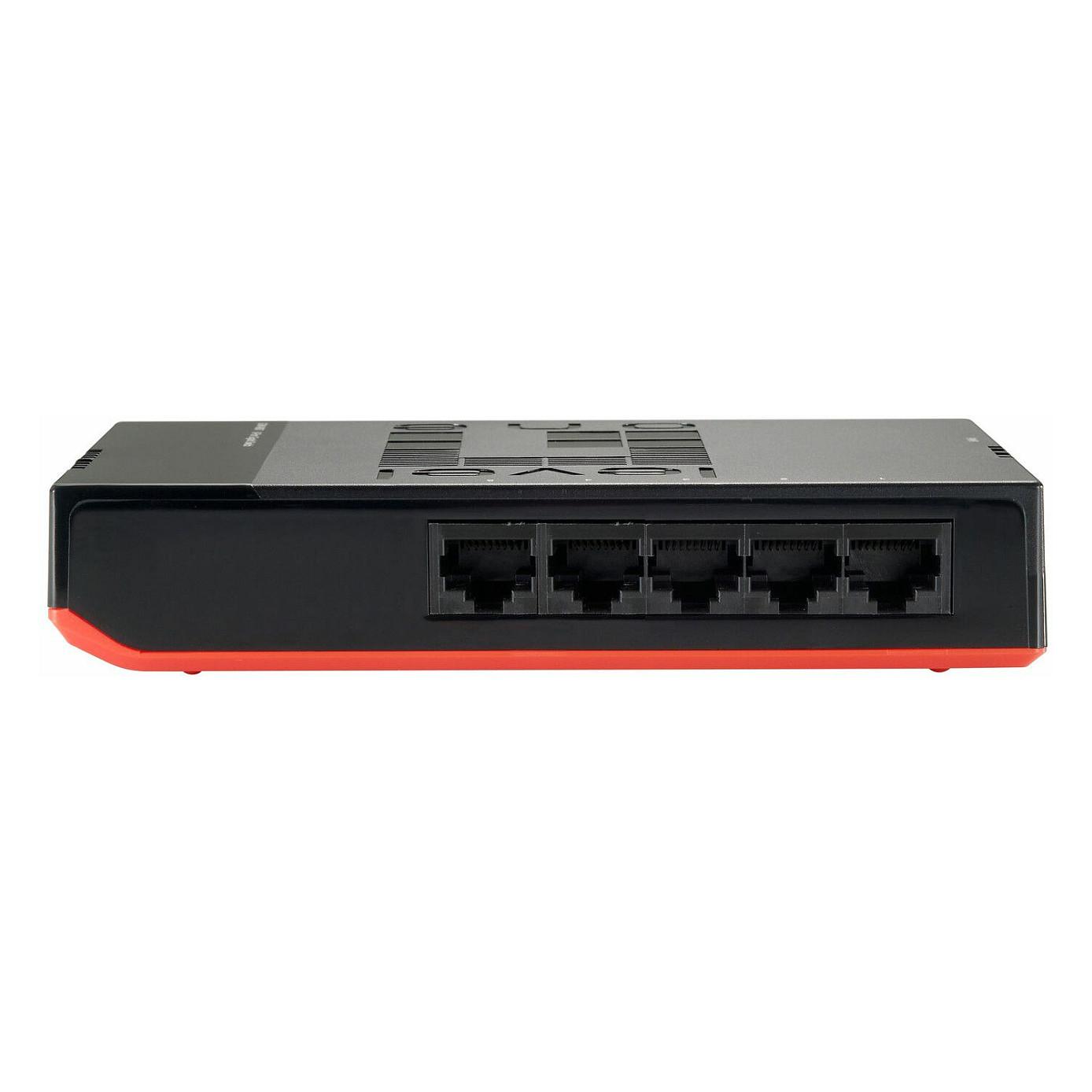 Switch LevelOne GSW-0507, 5× Gigabit Ethernet RJ45, Unmanaged, 10Gbps – Zezë/Kuqe - 4