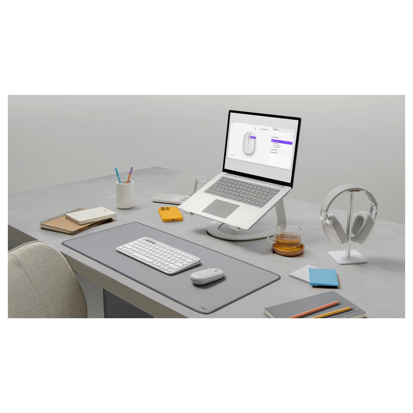 Maus pa kabllo Logitech Pebble 2 M350s / Bluetooth 5.2 / 400-4000 DPI / 3 butona - Bardhë - 19
