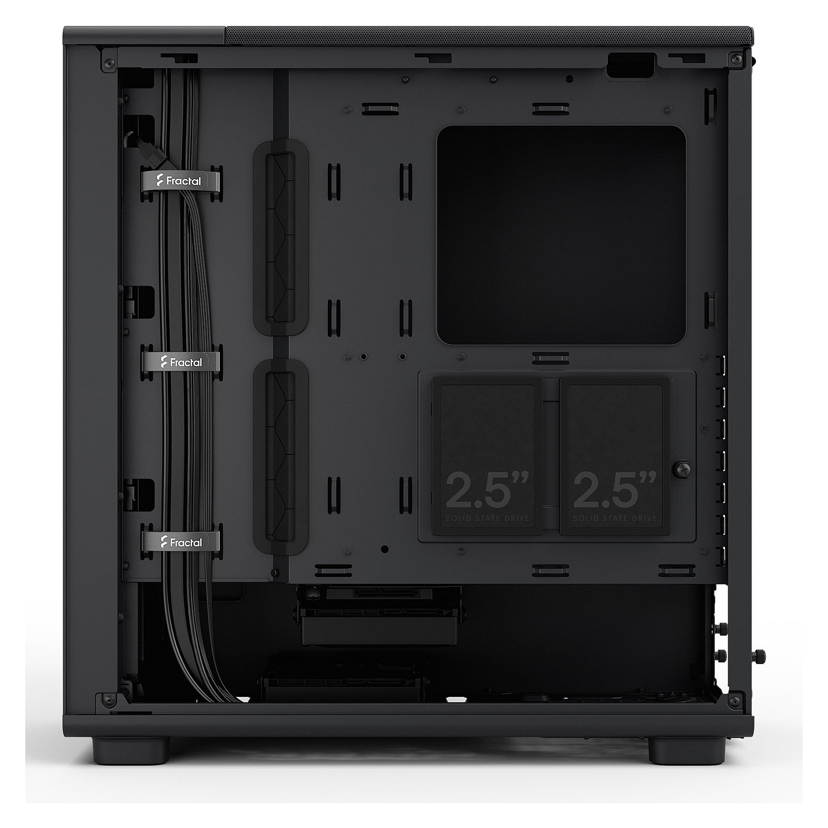 Kasë PC Fractal Design Epoch Black Solid / Midi Tower / 3x 120mm Fan / ATX / SSD 2.5" - Zezë - 16