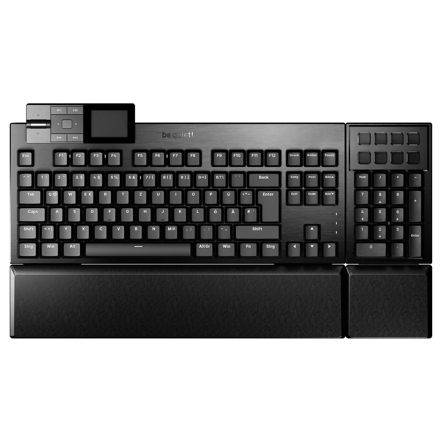 Tastierë Gaming be quiet! Dark Mount Silent Tactile / Full-Size / Mekanike / Silent Tactile Switches / QWERTZ / RGB / USB - Zezë - 2
