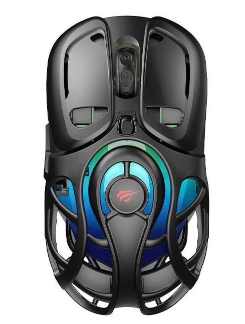 Maus Gaming HAVIT MS1041WB / Wireless / 10000 DPI / 1KHz / 7 Butona / RGB - Zezë