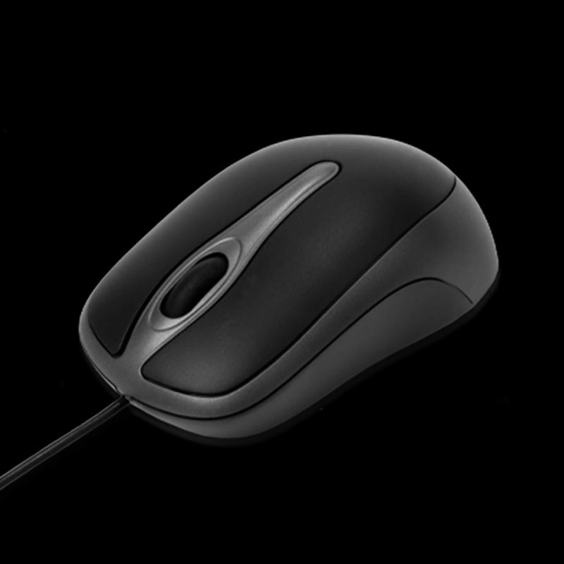 Maus me Kabllo Verbatim Desktop Optical, 1000DPI, 3 Butona, USB - Zezë/Argjend - 2