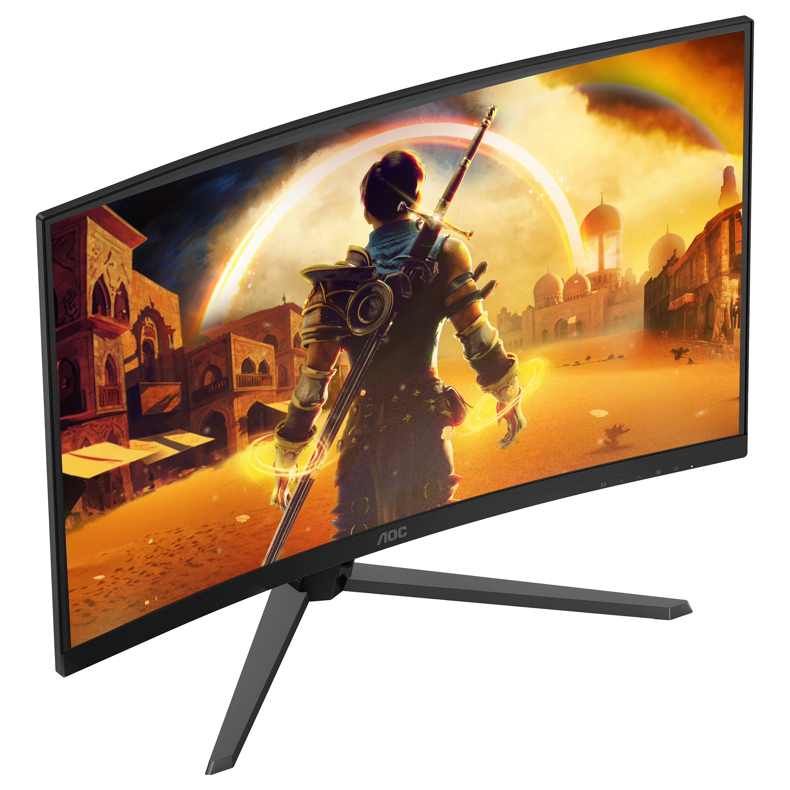 Monitor Gaming AOC G4 C32G42ZE / 31.5" / Full HD VA Curved / 240Hz / 4ms / HDMI+DP - Zezë/Kuqe - 5