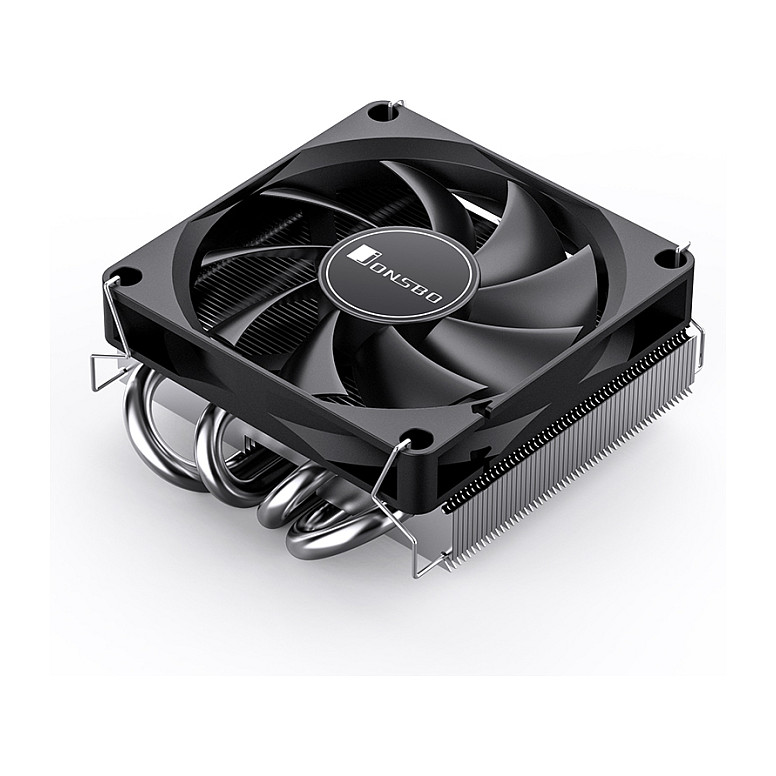 Ftohës për Procesor Jonsbo HP-400S / Low-Profile / Top-Blower / 160W TDP / 4×6mm Heatpipe / 90mm PWM Fan / LGA115x/1200/1700/1851 / AM4/AM5 – Zezë - 2
