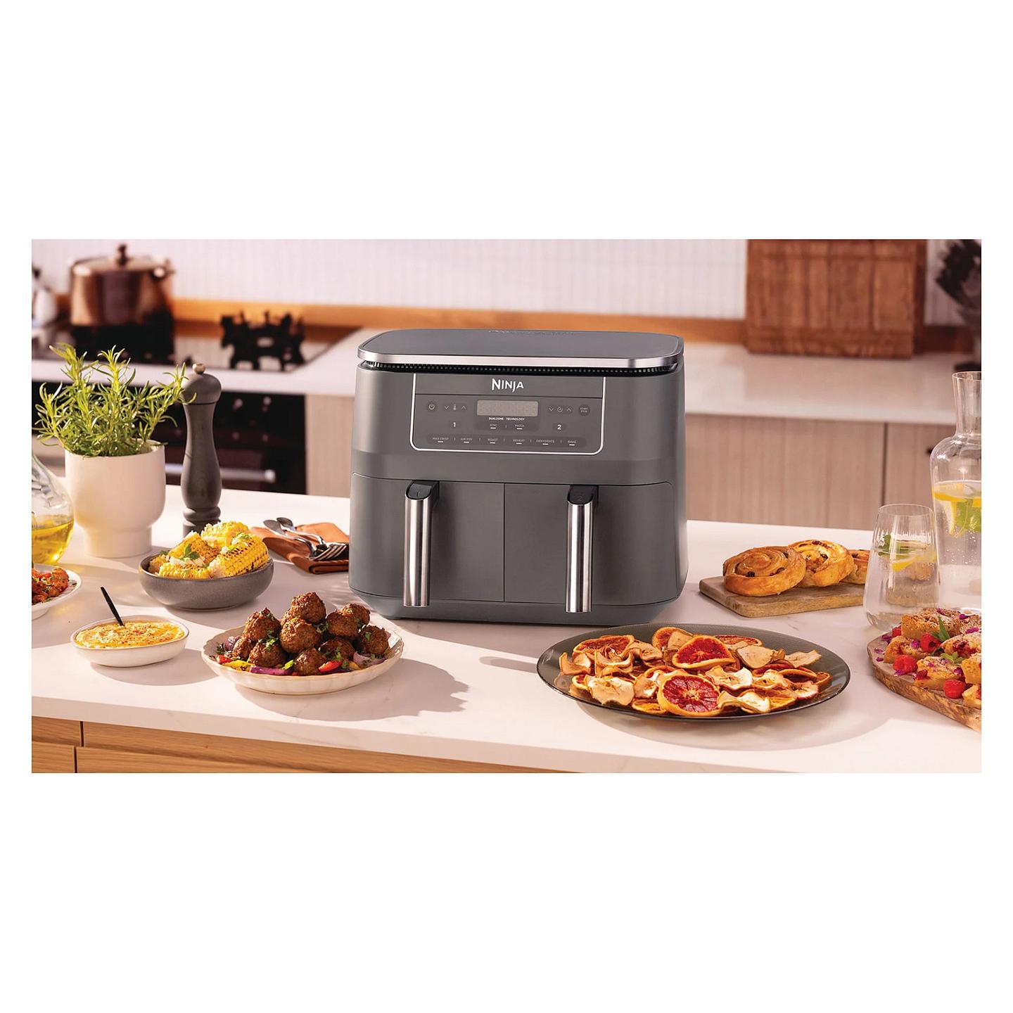 Fryer Ninja Dual Zone / DZ300EU / 7.6L / 2400W / 2 Sirtarë / 6 Programe / 40–240°C / Touch / Sync / Match – Zezë - 8