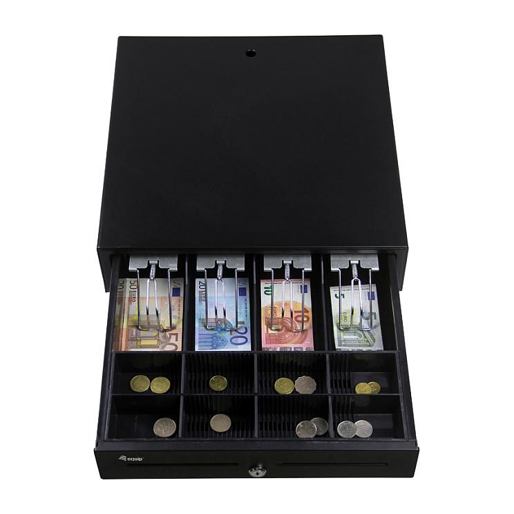 Sirtar Arkëtimi POS EQUIP 351010, 4 Ndarje Kartëmonedhash, 8 Ndarje Monedhash, RJ11 - Zezë - 5