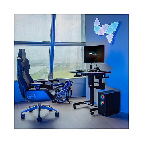 Tavolinë Gaming Thermaltake CYCLEDESK 100, 80×50cm, 72–117cm, Elektrike, RGB - Zezë - 4