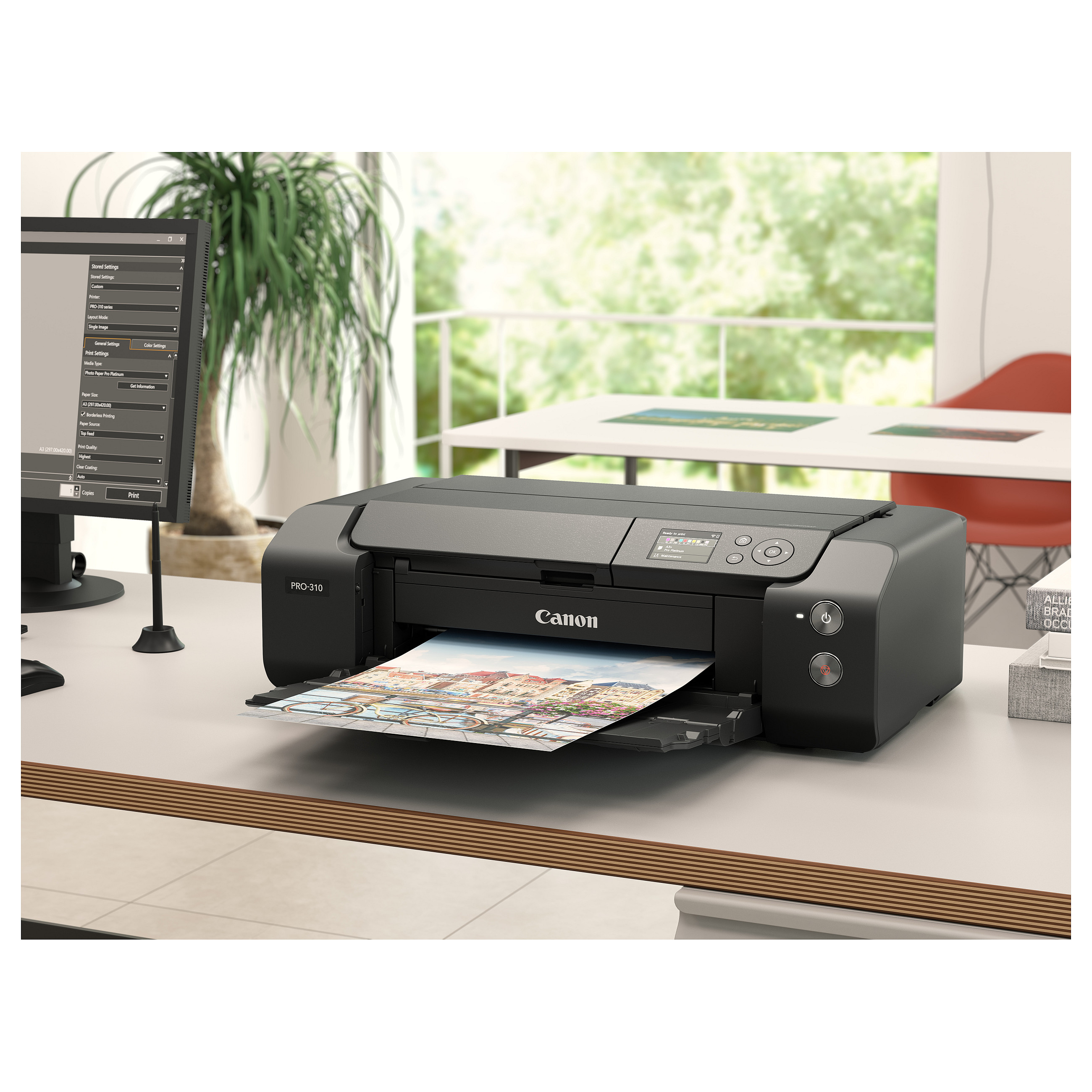 Printer Inkjet Canon imagePROGRAF PRO-310 / Inkjet / 4800 × 2400 DPI / A3+ / 10 ngjyra - Zezë - 13