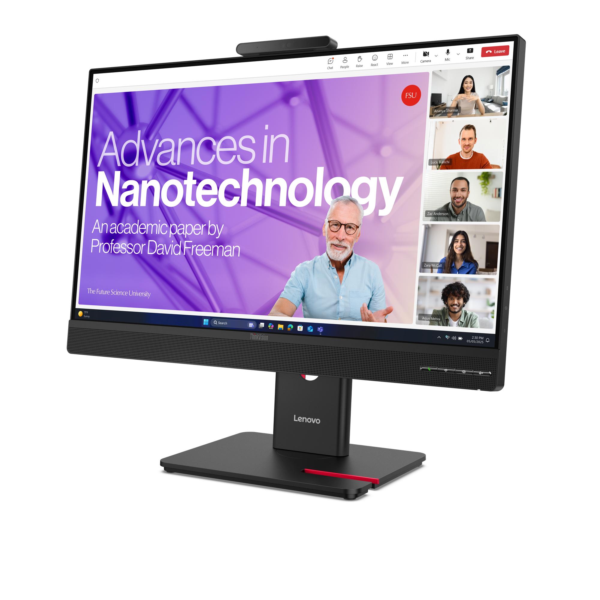 Monitor Lenovo ThinkVision T27QD-4v / 27" / QHD IPS / 120Hz / 4ms / HDMI+DisplayPort+USB-C - Zezë - 3