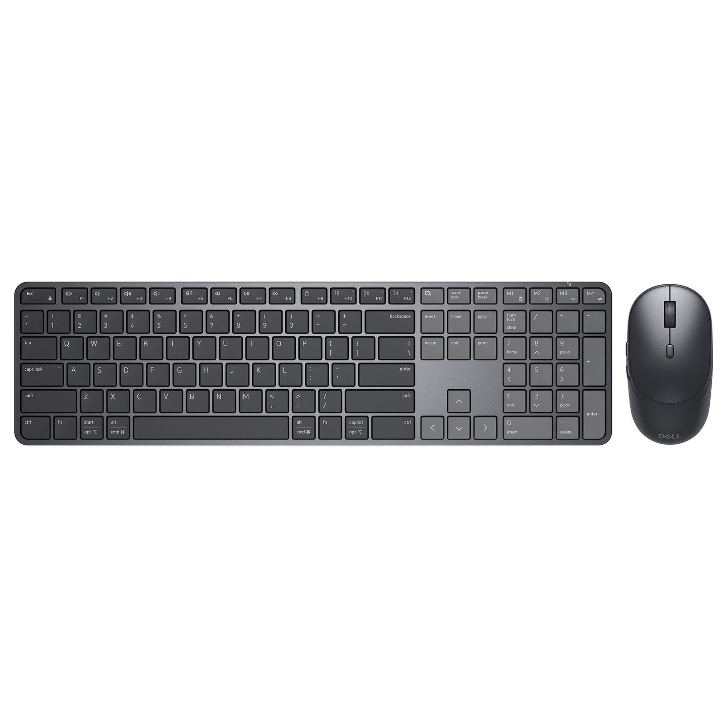 Combo (Tastierë & Maus) Dell Pro 7 Slim KM726, Full Size, QWERTY US International, RF Wireless + Bluetooth, Scissor, 16 Hotkeys - Zezë - 3
