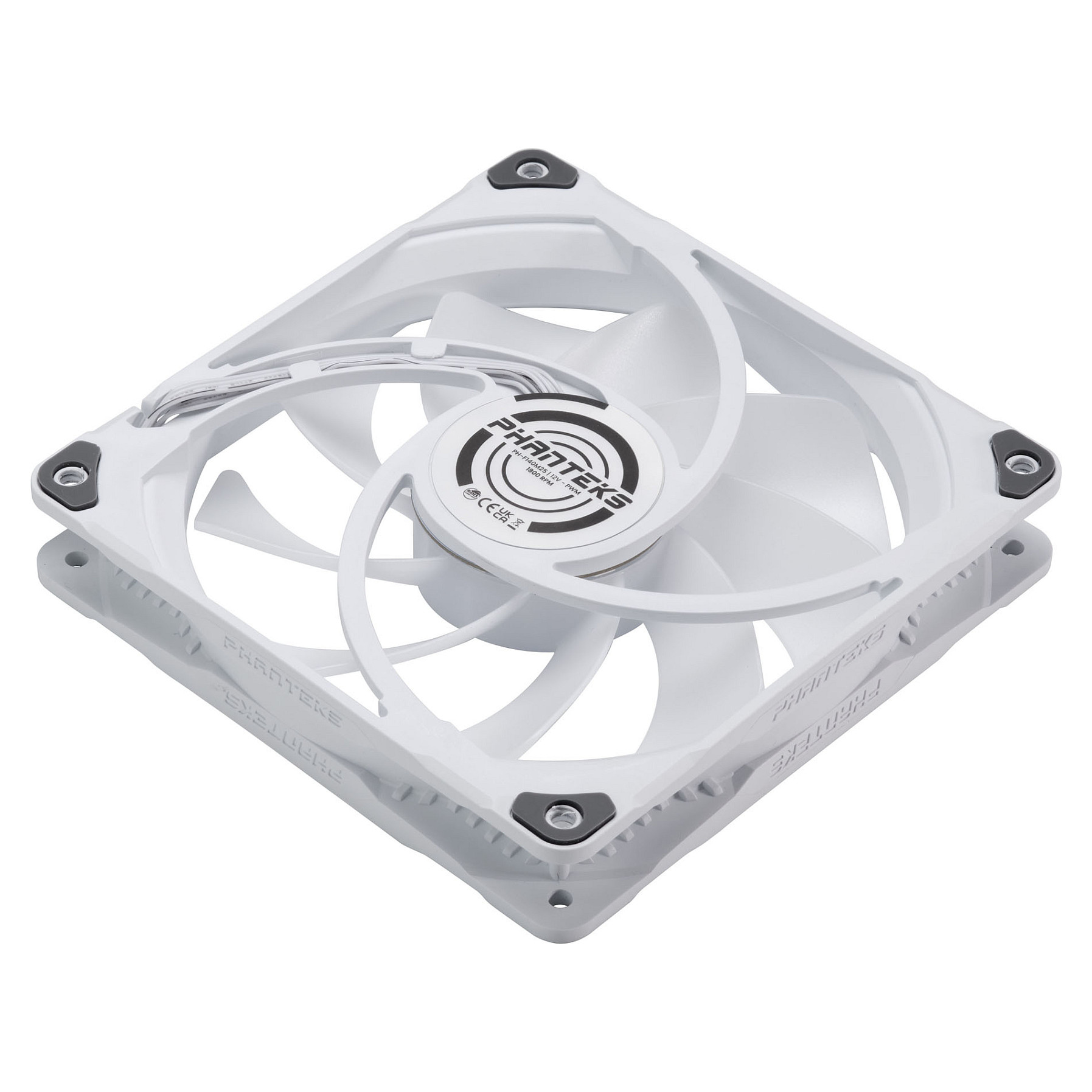 Ftohës për Kasë Phanteks M25-140 / 140mm / 500-1800 RPM / ARGB / PWM – Bardhë - 5
