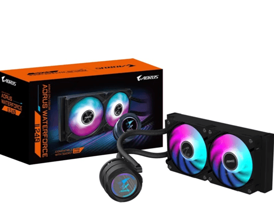 Ftohës për Procesor Gigabyte AORUS WATERFORCE II 240 / 240mm / 2x120mm ARGB - Zezë - 5