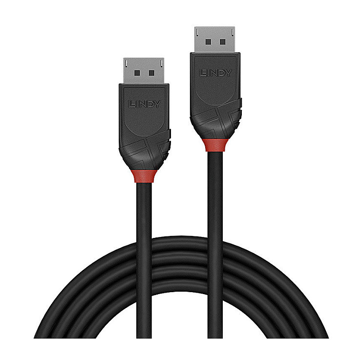 Kabllo DisplayPort Lindy 36491 / DisplayPort në DisplayPort / 1m / DisplayPort 1.2 / 4K 60Hz - Zezë - 2