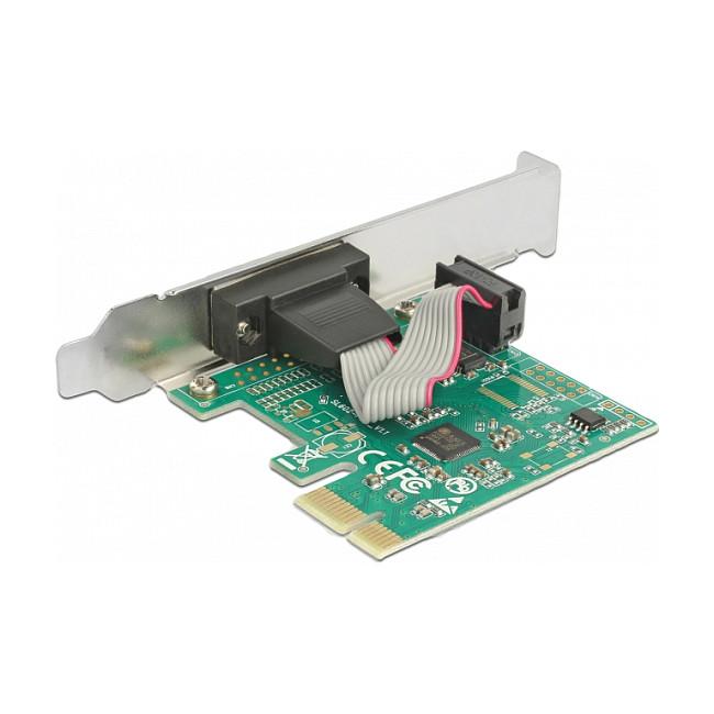 Kartë Zgjerimi PCI Express Delock 89948 / PCIe 2.0 x1 / 1x RS-232 DB9 / 230.4Kbps / ASIX AX99100 / Low Profile - 2