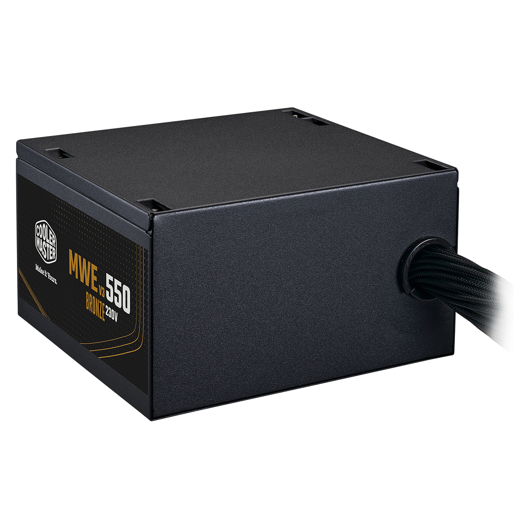 Furnizues Energjie Cooler Master MWE Bronze V3 230V / 550W / ATX / 80 PLUS Bronze / Non-Modular - Zezë - 3