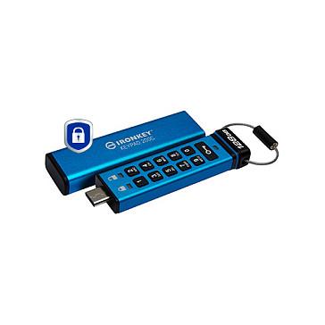 USB Flash Drive Kingston Technology IronKey Keypad 200 – Blu - 2